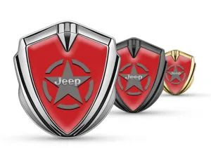 Jeep Cupolato Emblema Badge Stile Tuning X Splendente